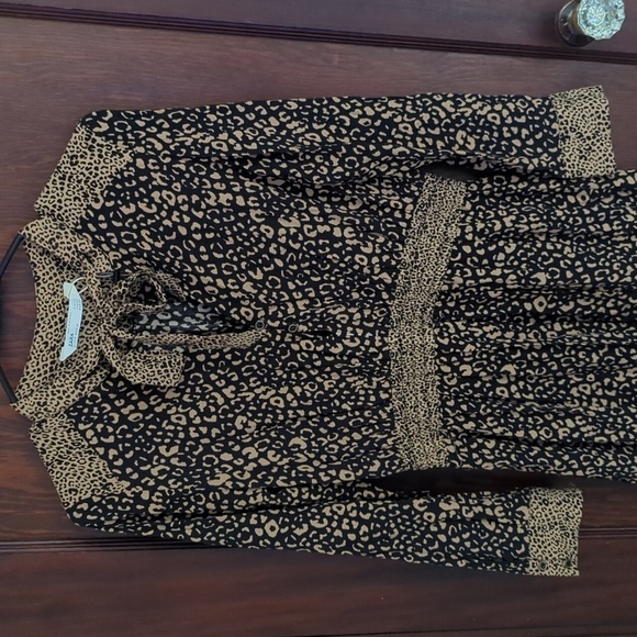 ZARA Leopard Print Mini Dress Size XS - Picture 2 of 5